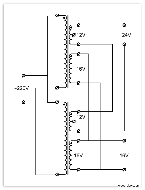 Параллельное соединения двух трансформаторов.png