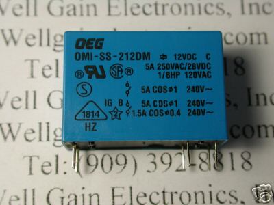 OEG OMI-SS-212DM 12VDC PCB RELAY 100PCS W3RS.jpg