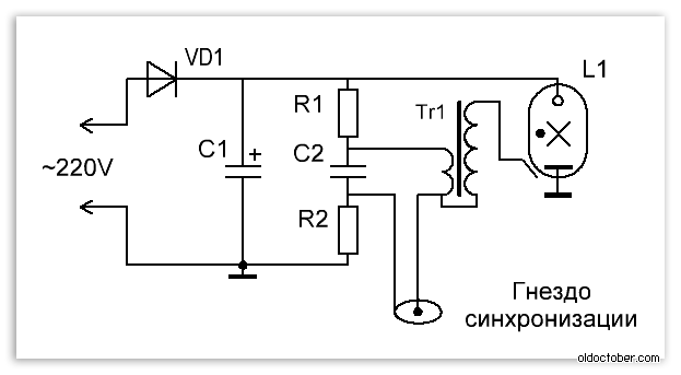 Упрощённая схема сетевой лампы-вспышки.gif