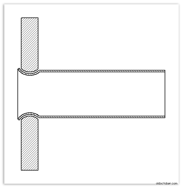 Развальзовка трубки в шайбе.GIF