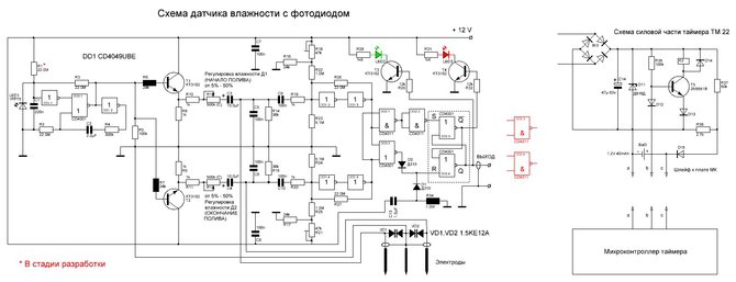 Схема с фото измерения влажности CD4049UBE.JPG