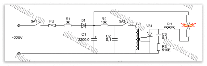 Схема бестрнасформаторной точечной сварки.gif
