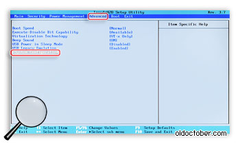 Скриншот закладки Advanced в UEFI BIOS. Выбор System Configuration.