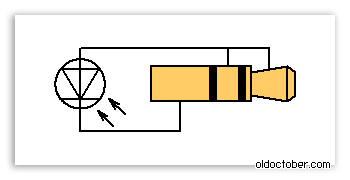 Схема датчика для записи временных интервалов между световыми импульсами